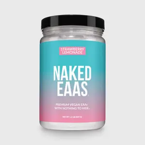 Naked EAAS Strawberry Lemonade - Essential Amino Acids - 26 Servings - Vegan - 2:1:1 Ratio - Gluten-Free, Soy-Free, Non-GMO