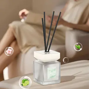 Rattan perfume diffuser, high-end home fragrance, long-lasting scent for home, bedroom, flameless indoor hotel aroma diffuser