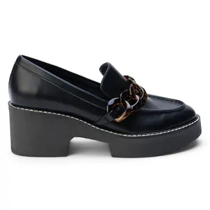 COCONUTS by Matisse Womens Louie Platform Loafers Casual - Black