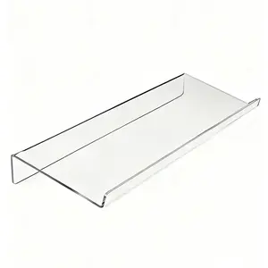 Acrylic Keyboard Stand Holder No-Drill Installation Computer Desktop Keyboard Support Riser Incline, Ergonomic Design for Enhanced Comfort