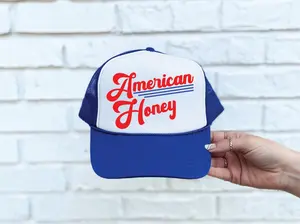 American Honey Blue & White Trucker Hat