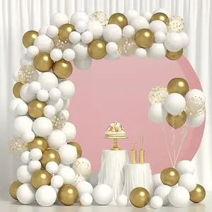 Solid Color Balloon Arch Kit, 1 Count Round Balloon Arch Backdrop, Balloon Arch Frame for Birthday Party Wedding Baby Shower Decoration