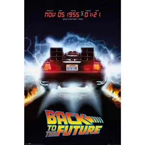 POSTER STOP ONLINE Back To The Future - Movie Poster (DeLorean - Destination Nov 05 1955) (Size 24" x 36")