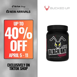 Bucked Up ALL NEW Black Ant Pre-Workout | Advanced Formula with Creatine & Black Ant Extract | 20/40 Servings Fitness Endurance Supplement Edible Dietary Supplement