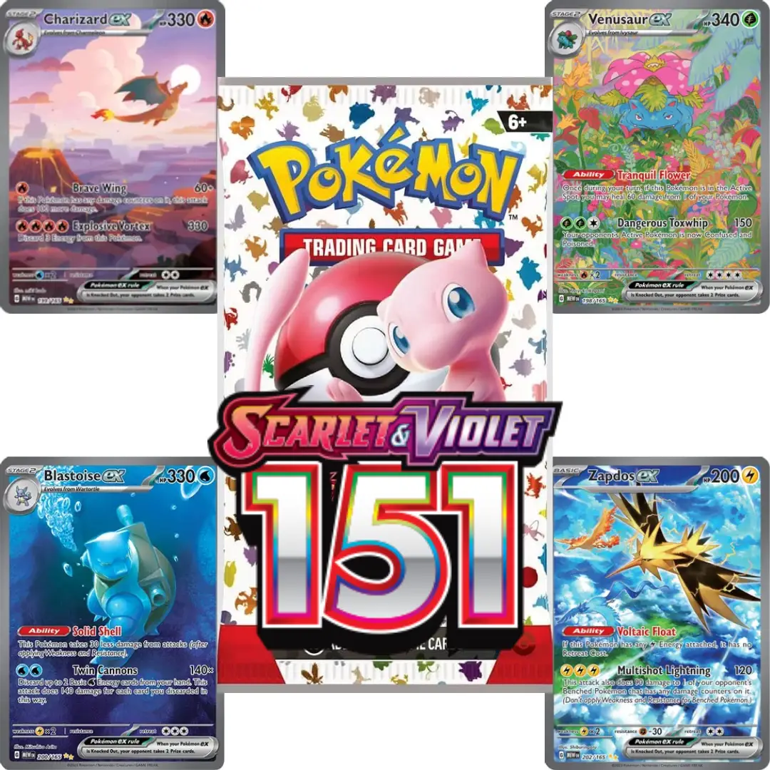 Pokemon Scarlet & Violet 151 Booster Pack TCG Card (English)