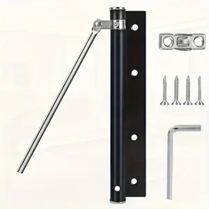 Automatic Door Closer with 150° Opening Angle, Adjustable Speed Control, Stainless Steel Construction, Easy Installation, Suitable for Doors up to 50 kg, Durable Four-Layer Protection