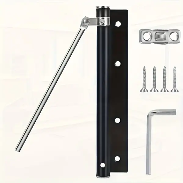 Automatic Door Closer with 150° Opening Angle, Adjustable Speed Control, Stainless Steel Construction, Easy Installation, Suitable for Doors up to 50 kg, Durable Four-Layer Protection