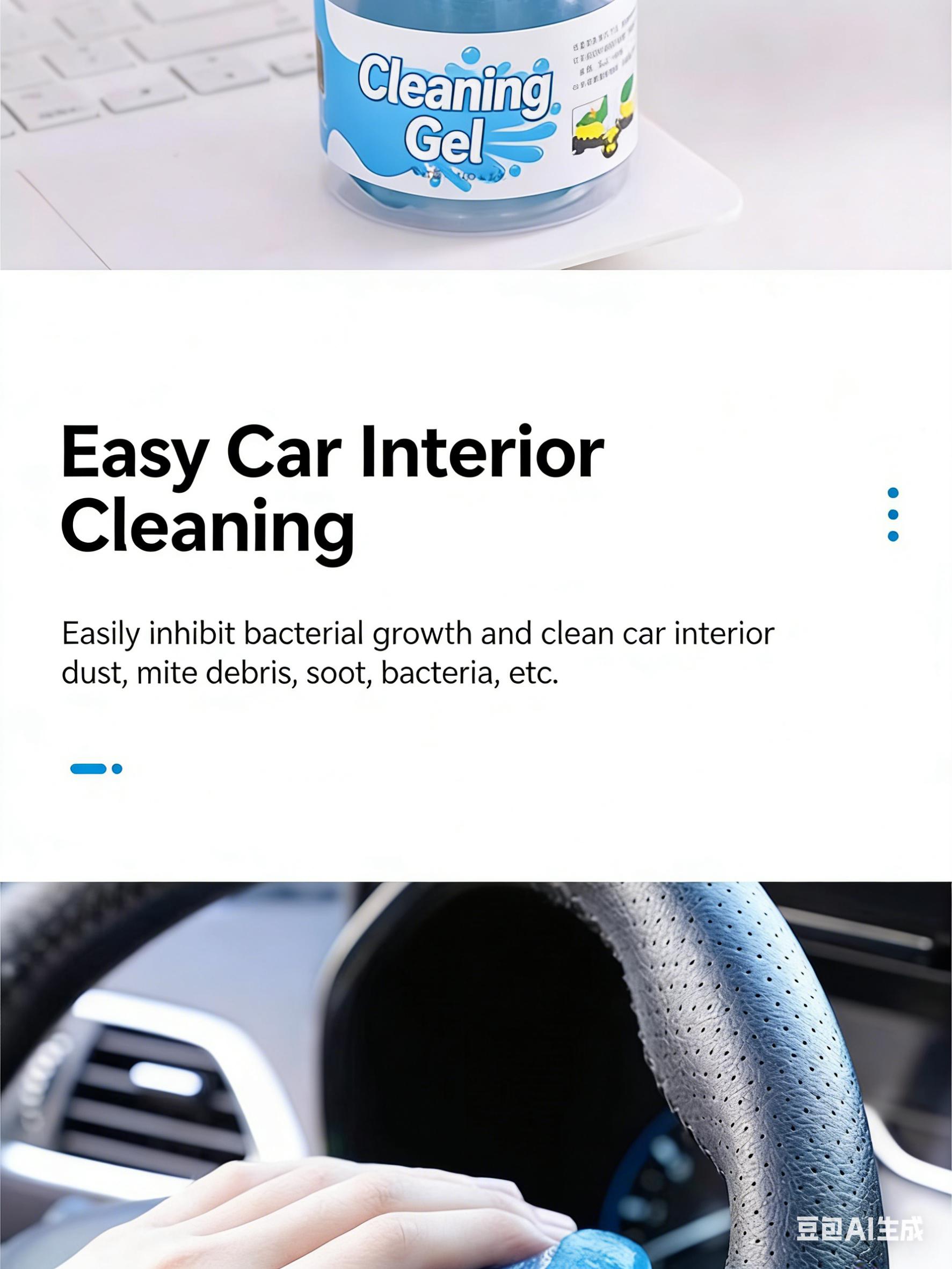 Multifunctional Cleaning Gel, Car Interior Cleaner, Auto Accessory, Dust Absorbing Mud for Removing Dust