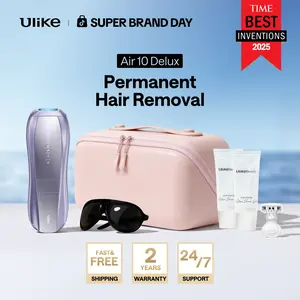 Ulike Air 10 Deluxe IPL Device Laser Hair Removal with Ice-Cooling Contact Dual Lights Skin Sensor & SHR Mode for Comfortable Effective Results - Epilator