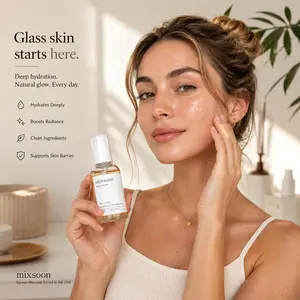 Mixsoon Bean Essence 1.69 fl oz (50ml) Natural Fermented Soybean Serum - Cruelty-Free, Lightweight Daily Exfoliant for Moisturization, Skin Nourishment, Sensitive Skin with Pomegranate
