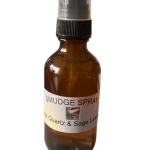 Sage Smudge Spray for Home - Natural Cleansing and Purification - Clear Quartz Crystal Aroma