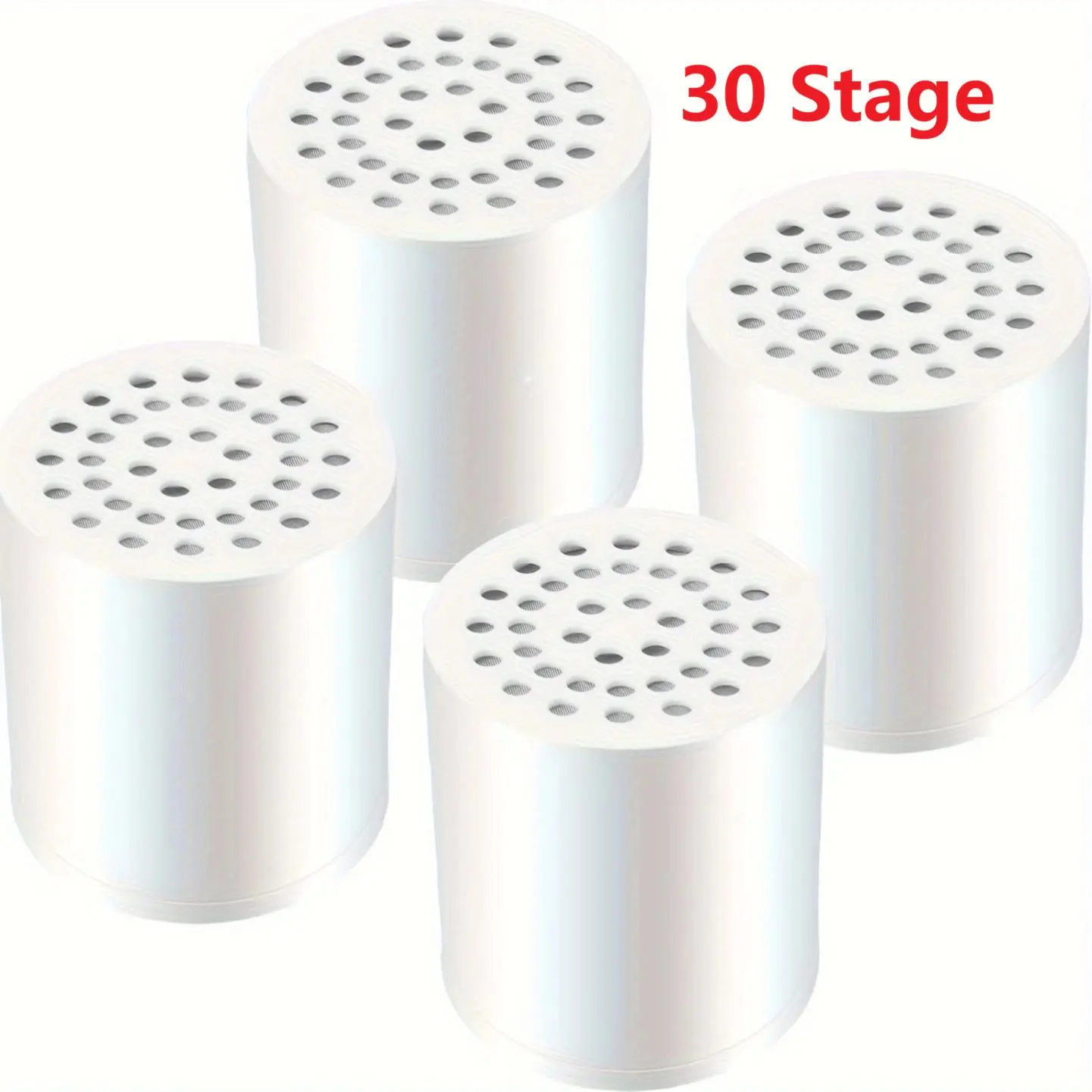 30 Stage Shower Filter Replacement Cartridge, Hard Water Filter Cartridge for Shower Head, Removes Chlorine Heavy Metals Shower Water Filter Refill (4pcs)