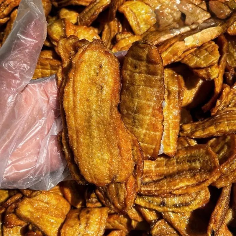 DRIED PRESSED BANANA - Chuối Xiêm Mật Sấy Dẻo 500g Dried Fruit Snack