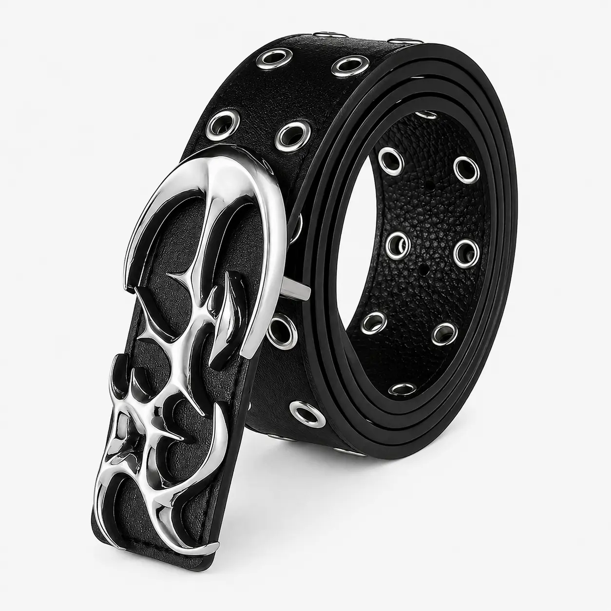 New Stylish Y2K Hollow PU Leather Fashion Punk Belt For Men Women-Trendy Accessory For Gift GivingNeutral Waist Belts Plus Size