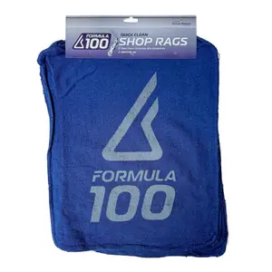 Formula 100 4-pack Cotton Shop Rags for dirty drivetrains