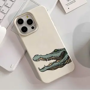 Crocodile Pattern Phone Case, Full Body Shockproof Protective Tpu Cover, Fits iPhone 11/12/13/14/15/15 Pro/15 Plus/15/16/17 Pro Max, Anti-Slip Lightweight Protection