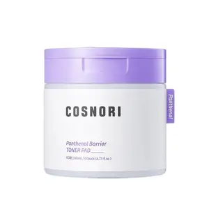 [COSNORI] Panthenol Barrier Toner Pad (60 Pads) | D-Panthenol Toner Pads | Vegan-Certified, Soothing for Sensitive Skin