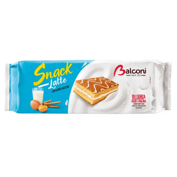 Biscuit Snack, Sponge Cake & Latte Flavored Treats - 9.88 oz (280gr) - Ambient Storage, Fresh Eggs, Room Temp Compatible