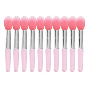 10 Pieces Silicone Lip Brush for Lipstick, Makeup Applicator Brushes for Women and Girls