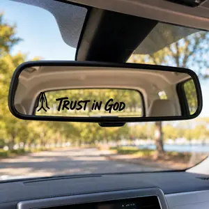 Inspirational Christian Car Decals 6 Pack, Faith Stickers for Rearview Mirror, Window, Tumbler