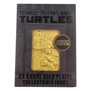 TMNT LIMITED EDITION 24K GOLD PLATED COMIC BOOK COVER INGOT