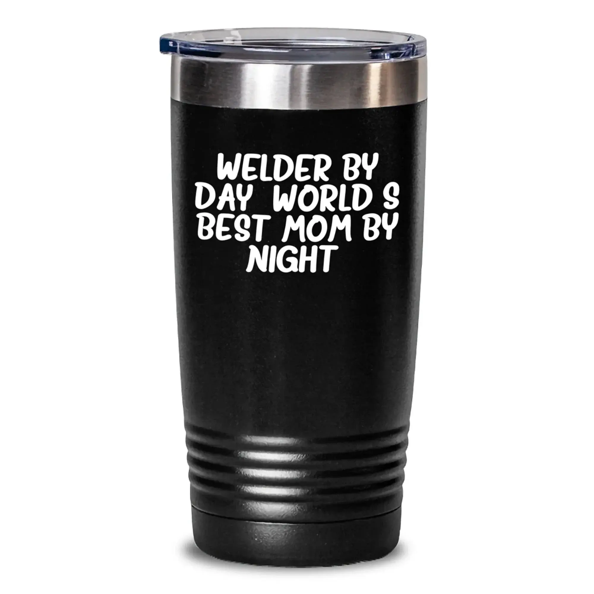 Welder Gifts, Fun Tumbler By Day, World's Best Mom By Night, Christmas Unique Gifts from Friends and Family for Welders