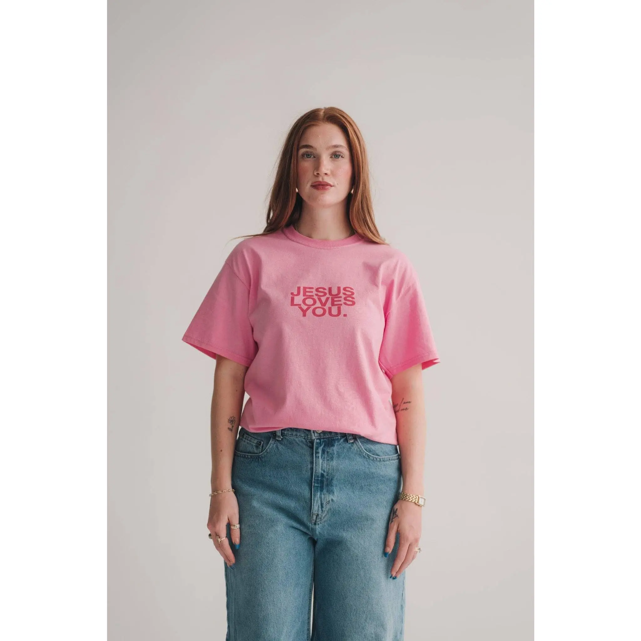 NEW || Pink Clay Logo Tee