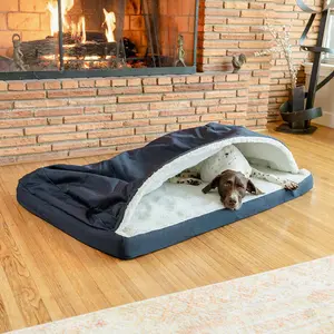 Fully Washable Forgiveness Cozy Cave® Rectangle Dog Bed