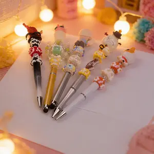 Themed Style Beaded Pen DIY Handmade Plastic MetalBlack Ink with Fun Topper for Customization each 5.99