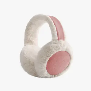 Winter Windproof Plush Ear Muffs Fleece Lined Thickened Cycling Ear Warmers Unisex for Cold Weather Comfort