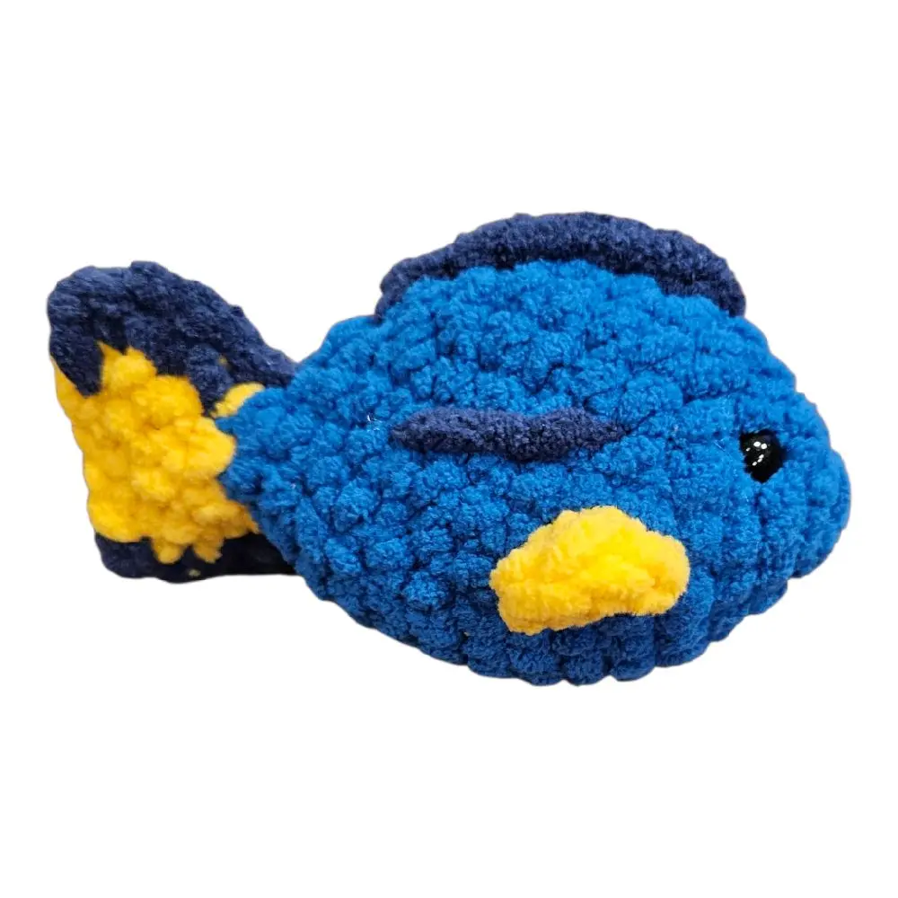 Crochet Blue Tang Fish Amigurumi Plushie, Cute gift & decoration, Christmas gift Plush
