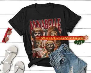ANNABELLE Vintage Shirt, Annabelle Homage Tshirt, Annabelle Fan Tees, Annabelle Retro 90s Sweater, Annabelle Merch Gift, Annabelle Gift Tees Crewneck Cotton