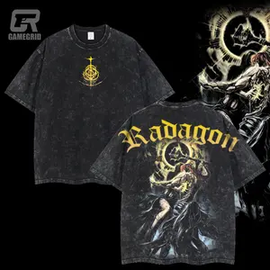 Retro Vintage Radagon of the Golden Order Elden Ring Collection Game Oversized Washed Tee Game Acid Washed Lightweight TSHIRT, Gift For Game Fan