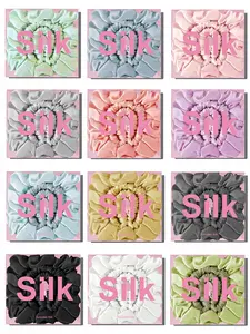 2PCS/Boxed 100% Pure Mulberry Silk Hair Scrunchies. High Quality, Hair Soft Fluffy, Gentle and Non‑damaging to Hair, Skin Friendly, Thoughtfully Packaged Perfect For Gifting (Width: 1cm/2cm)