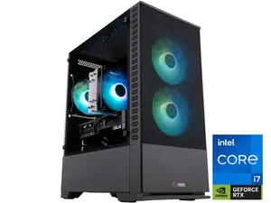 ABS Cyclone Aqua Gaming PC Powered by Asus - Windows 11 - Intel Core i7-14700F - Nvidia GeForce RTX 5070 12GB - DLSS 4 - 32GB DDR4 3200 - 1TB M.2 SSD