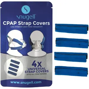 CPAP Headgear Strap Covers (4-Pack) – Blue Color - Universal CPAP Mask Cushions– Soft Fleece Fabric to Reduce Pressure and Improve Comfort – Perfect for Enhanced Sleep Quality & Skin Protector