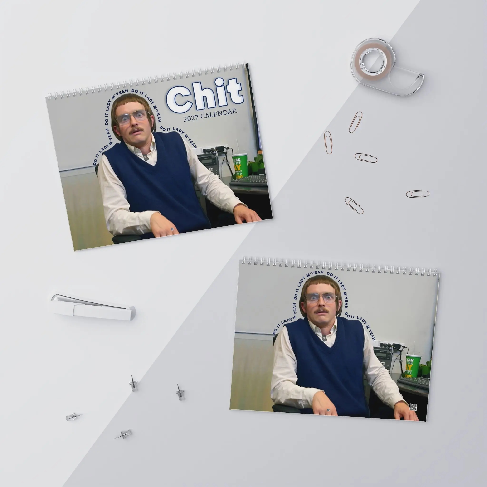 Do It Lady 2027 Calendar, Retro Chit Lady Desktop 2027 Calendar, Funny Humor Motivational Calendar, Humorous Saying Gift