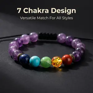 Hoexe Amethyst Bracelet Turquoise Simple Versatile Fashionable Personality Unisex Couple Pink Quartz Amethyst Bracelet
