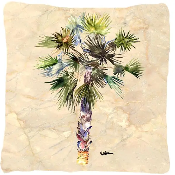 212 MAIN Palm Tree Nature Motif Fabric Decorative Pillow - Heavyweight, Fade-Resistant, Soft Padded Durable Cushions for Indoor/Outdoor Tropical Vibe Enhancement