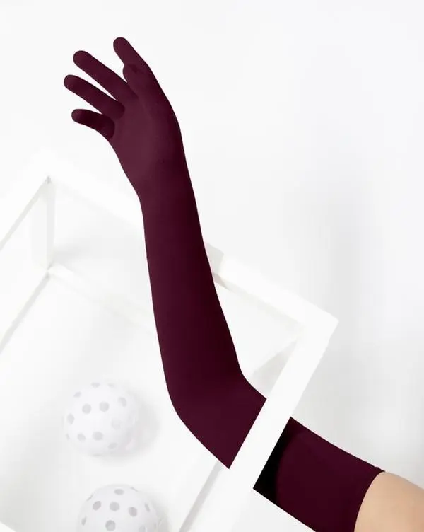 Seamless Gloves Armsocks - Maroon