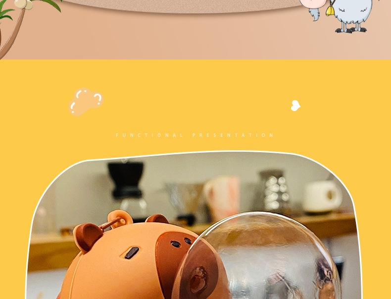 Cute Bubble Capybara Squeeze Toy FunSensory Stress Relief Classroom Prizes DeskDecor Party Gift Perfect Christmas Present for Kids