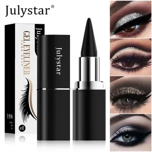 Julystar 4pcs Eyeliner Balm Set, Matte Long-Lasting Waterproof Quick-Dry, Solid Eye Liner Pencil, Makeup Essential