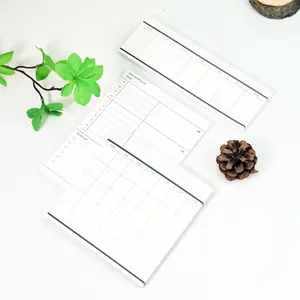 Simple Business Schedule Planner Notebook & Tear-Off Sticky Notes, Includes Monthly and Weekly Plans, Office Stationery Supplies, 50 Sheets/100 Pages