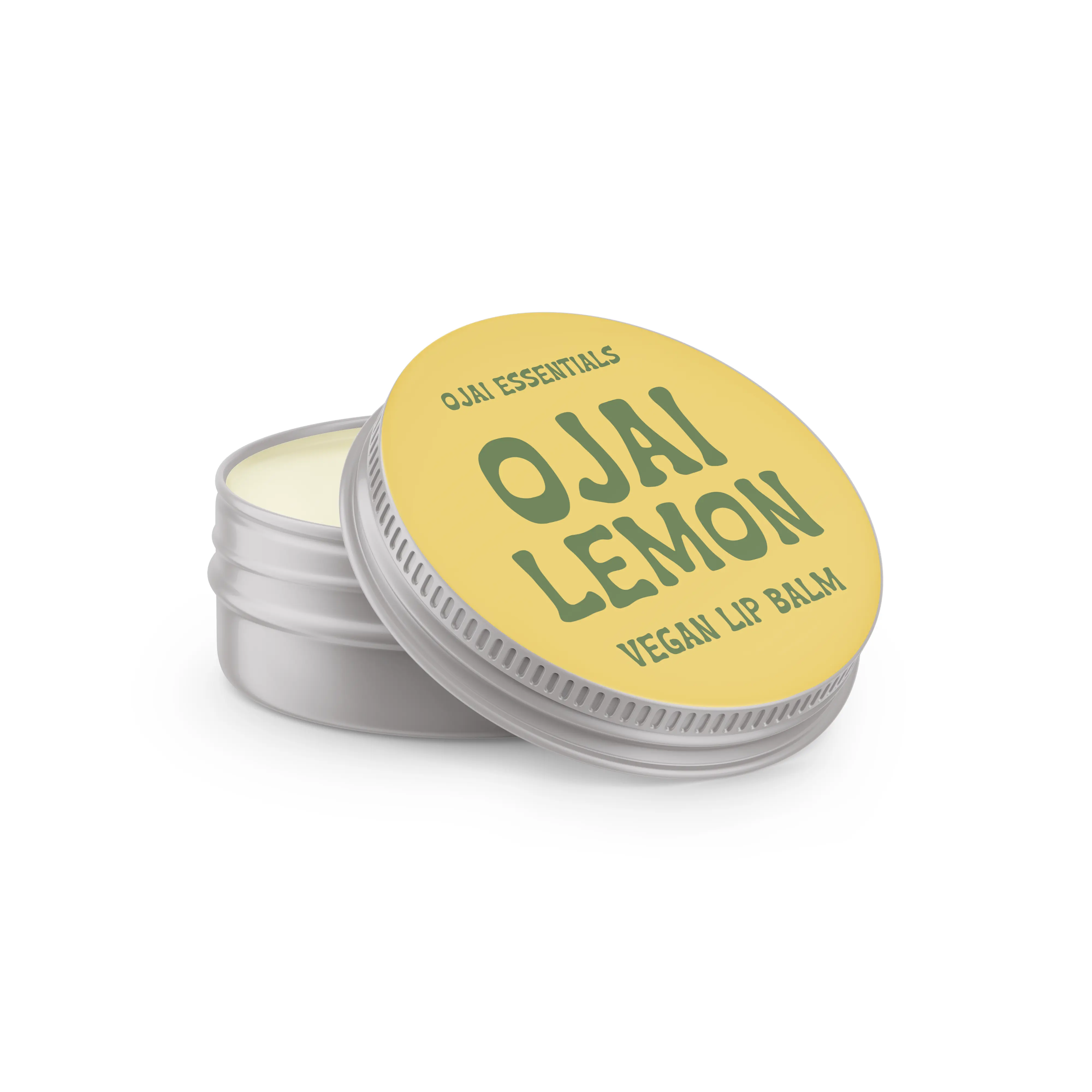 Ojai Essentials Lemon Lip Balm, Vegan Hydrating Treatment with Mango Butter for Daily Care, 0.5 oz, Daily Lip Care, Lip Care Routine, Scent