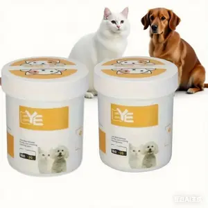 Pet Eye & Face Cleaning Wipes 200pcs Gentle Safe Remove Tear Stains Bacteria Odor Aloe Witch Hazel Coconut Oil Formula for Dogs Cats buy1 get 1 free
