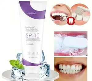 Fluoride-Free Toothpaste for Sensitive Teeth - Oral Care for Adults and Children - SP10 Whitening Toothpaste, 1 Tube