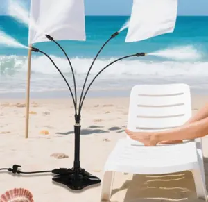 Standing Misters for Outside Patio - Portable Misting System for Cooling Outdoor Stand Misting Line with Water Mister for Garden Yard BBQ Party Pool Water Playing Sprinklers