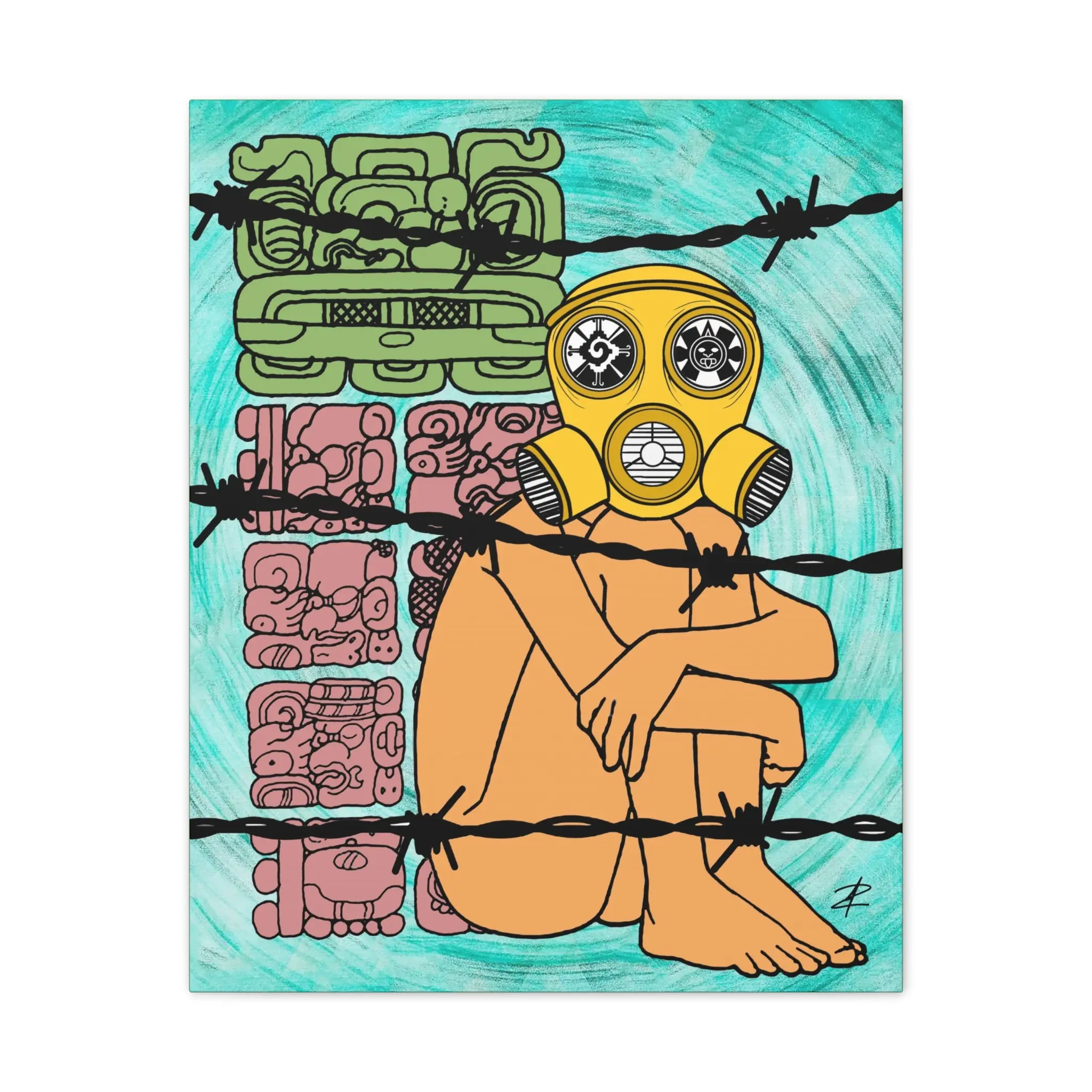 Maya Mythos by Jesse Raudales Canvas Stretched, 0.75"