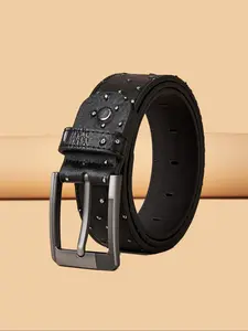 Men's Crocodile Embossed Synthetic Leather Belt, Fashion Belt for Party, Daily Clothing Decor, Trendy All-match & Exquisite Belt for Birthday Gift