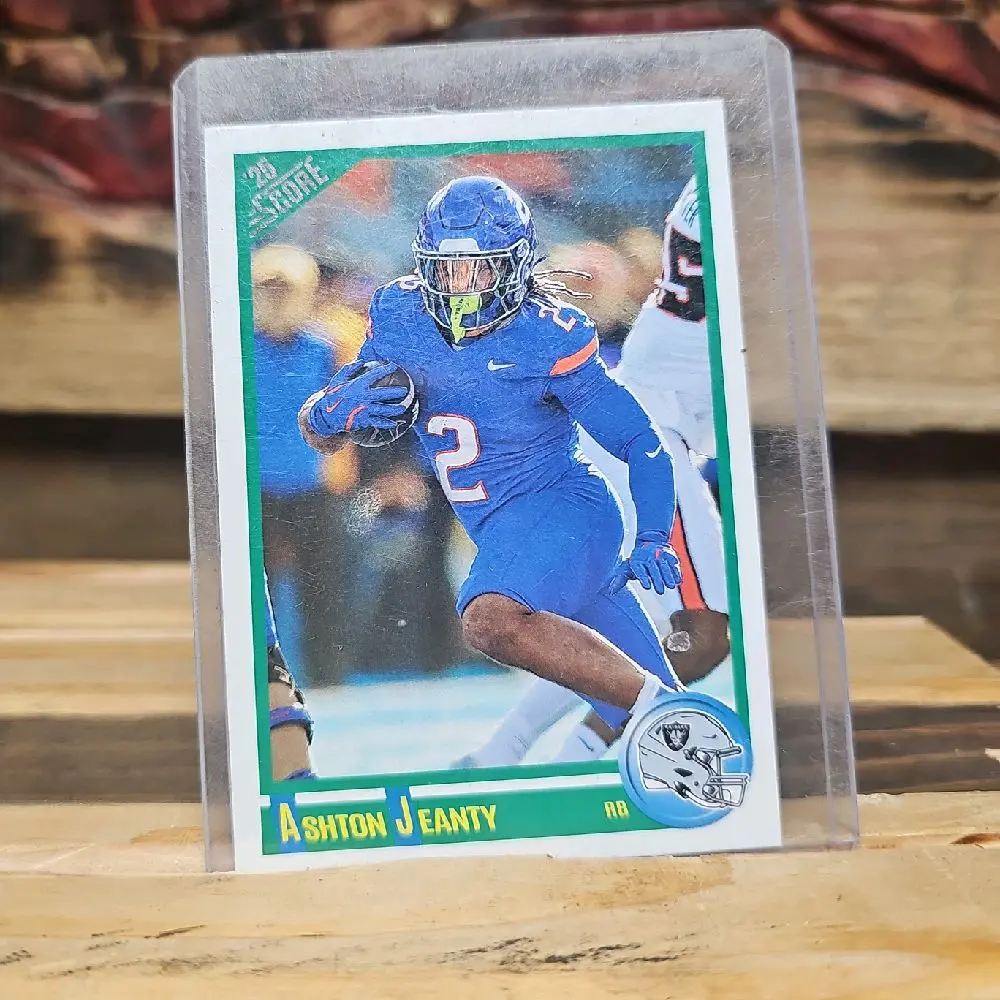 Ashton Jeanty 2025 Score Rookie Card - Las Vegas Raiders Football Trading Card